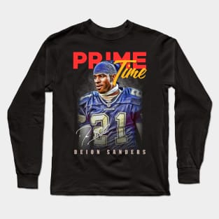 Deion Sanders Aesthetic Tribute 〶 Long Sleeve T-Shirt